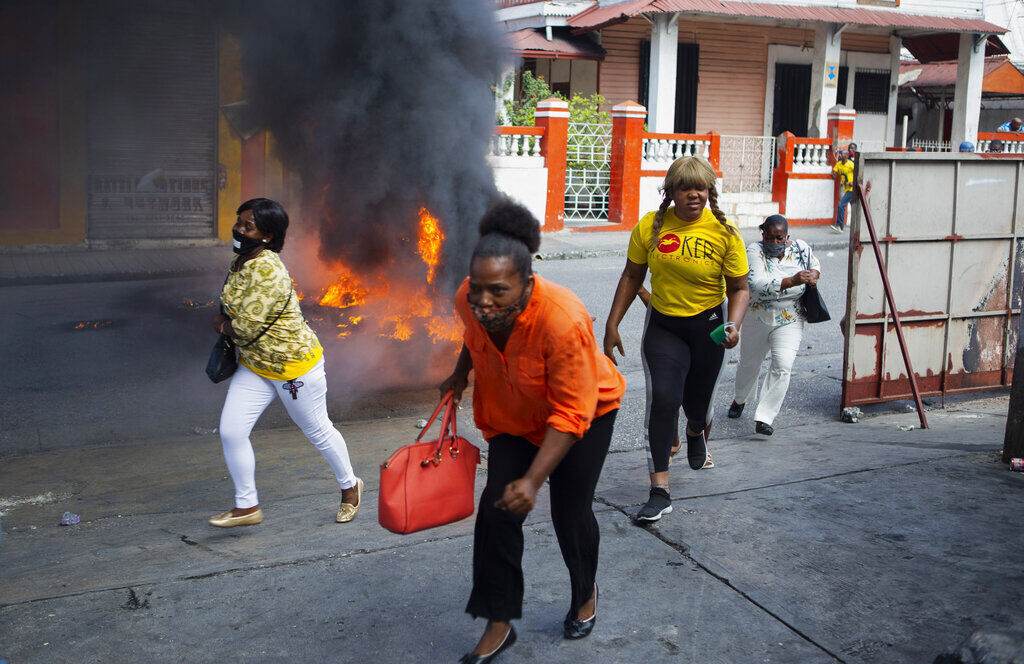 APTOPIX Haiti Protest